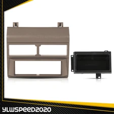 Fit For 1988-1994 Chevy GMC Trucks Beige Pocket Radio Dash Bezel Kit Mount Trim
