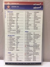 CESSNA 152 QUICK REFERENCE CHECKLIST CARD by Qref  p/n CE-152-2