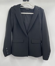Central Park West New York Revolve Black Simple Hoodie Blazer Size Small