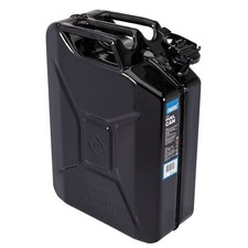 Draper 20L Robust Steel Fuel Can For Transporting Flammable Liquids - Black