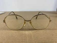 Vintage 70s 80s Hudson Round Oval Eyeglass/Sunglass Frames Z-87 140 Gold Grandma