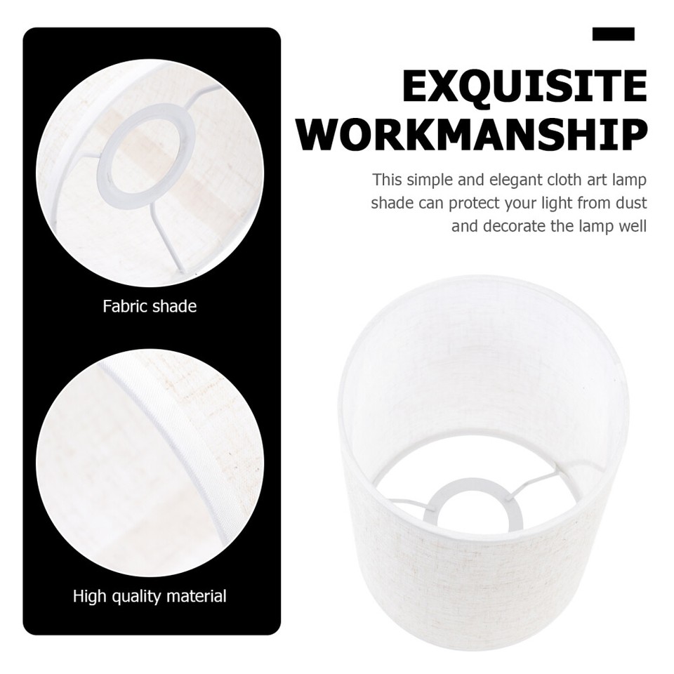 Lampshade E27 Light Round Lampshade Table Lamp Cover Drum Lamp Shades