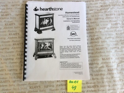Hearthstone Homestead 8570 Non Cat Wood stove Operation Owner,s Parts  manual | eBay