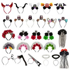 HALLOWEEN HEADBANDS  Fancy Dress  Head Boppers Bands Witch Devil Day Of Dead Lot