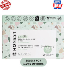 Plant-Based Hypoallergenic Baby Wipes 648 Count Compostable Thick Soft Safe New