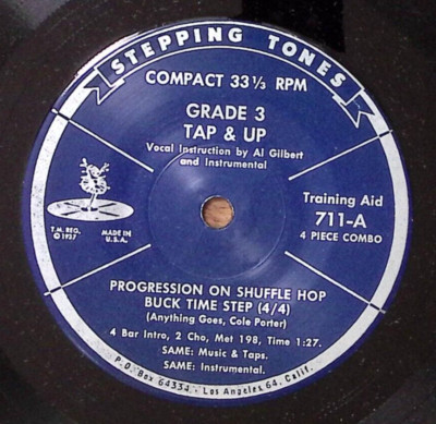 GRADE 3 TAP & UP PROGRESSION ON SHUFFLE HOP BUCK TIME STEP VINYL 45 62-98