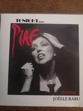 Tonight ... Piaf by Joëlle Rabu  Joelle ‎– 1990 – CD only with insert