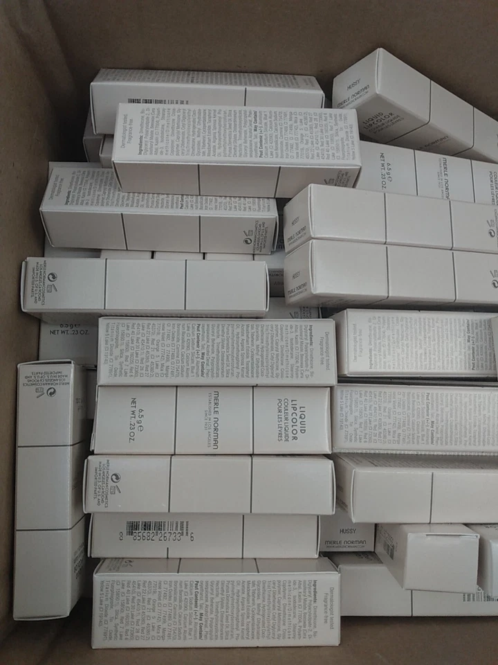 ЛОТ ИЗ 40 Оптовых Жидких Помад Merle Norman LipColor ~ Hussy ~ - Изображение 3 из 4