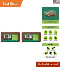 Natural Coconut Fiber Bedding: 2-Pack for Comfortable Reptile Environments