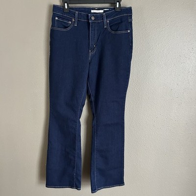Women s Levi Strauss & Co 725 High Rise Bootcut Dark Blue Jeans