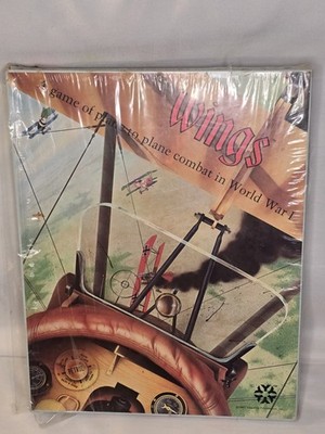 Wings A Game of Plane to Plane Combat WWl 1981 Yaquinto War Board Game