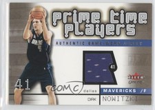 2002-03 Fleer Genuine Prime Time Players Jerseys Dirk Nowitzki HOF 0b9