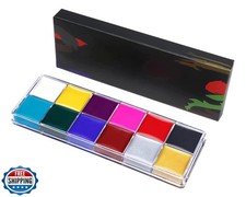 Halloween Face Paint, Body Paint Oil 12 Color, Professional Non Toxic Safe Ma