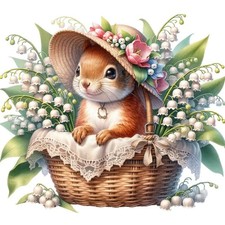 Squirrel Diamond Art Painting Kit for Adults 12 x 12 Inch