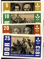 150224  Germany DDR 1963 Stamp3 Scott #668-71 Partial Set 4 of 5 Stamps Mint NH