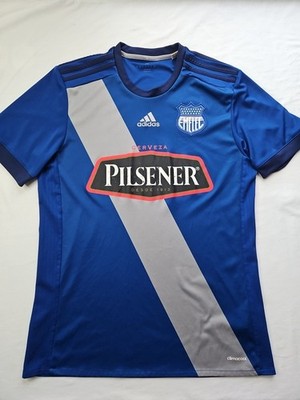 Adidas C.S EMELEC 2016 Futbol Jersey Ecuadorian Serie A Sz Medium 21''×29.5'' Blue