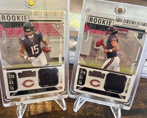 2024 Panini Contenders - Rookie Ticket Swatches Caleb Williams #RTS-CWS MEM, RC