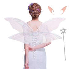 Loieryk Fairy Wings for Adults Women Fairy Costume Butterfly Wings Halloween ...