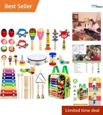 18 Types of Educational Wooden Musical Instruments for Preschoolers - Non-Toxic