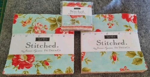 NIP STITCHED 2 CHARM PACKS & MINI CHARM FIG TREE & CO COTTON - product listing photo