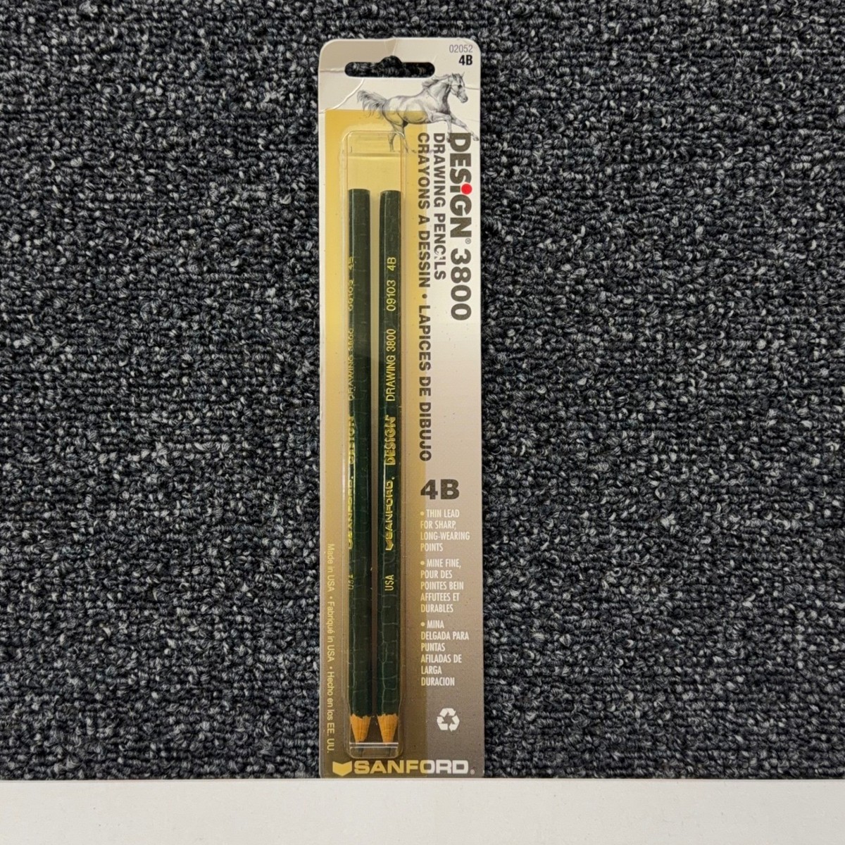 Sanford Design 3800 Drawing Pencils 4B Soft Graphite 2 Pack Made
