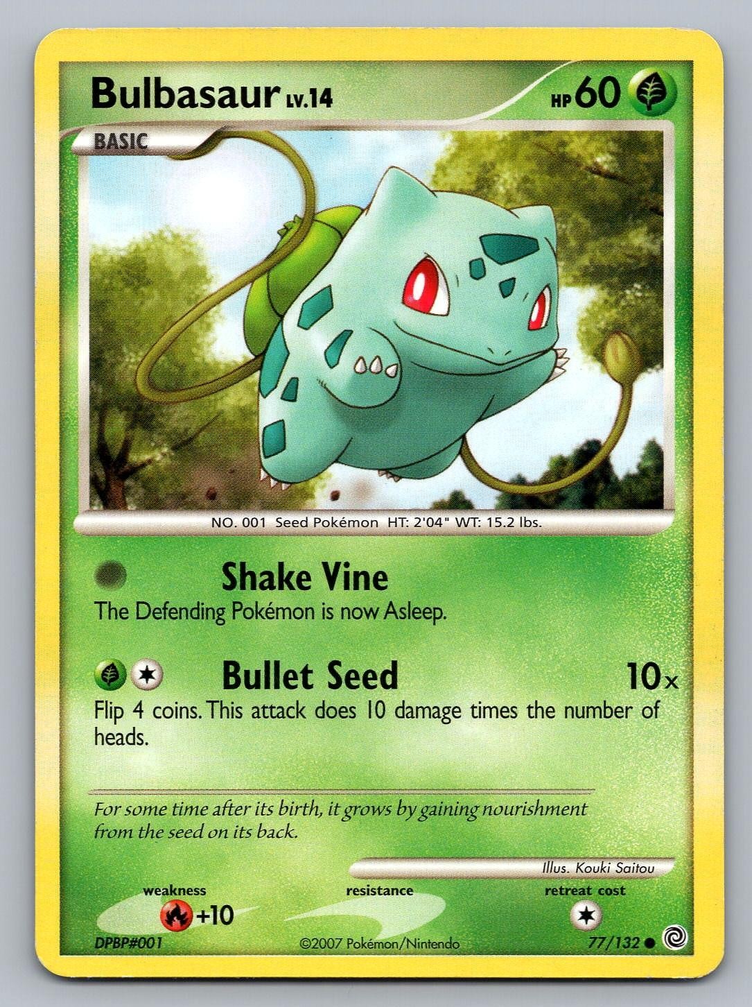 BULBASAUR 77/132 COMMON SECRET WONDERS POKEMON HP