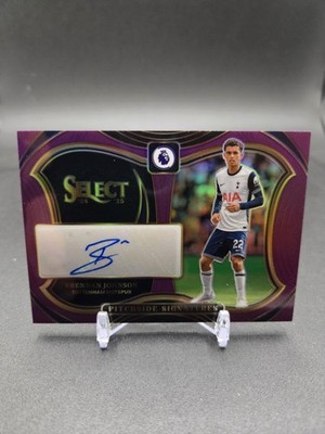 2024-25 Panini Select EPL Pitchside Signatures Brennan Johnson Auto 37/49