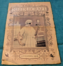 Needlecraft Magazine SEPTEMBER 1918 Sewing & Embroidery patterns &   instruction