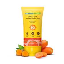Mamaearth Ultra Light Indian Sunscreen 50gm with SPF 50 PA  