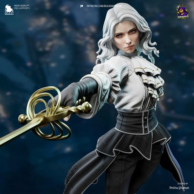 Real Maelle Clair Obscur Expedition 33 1 8 Figure 3D Print Files