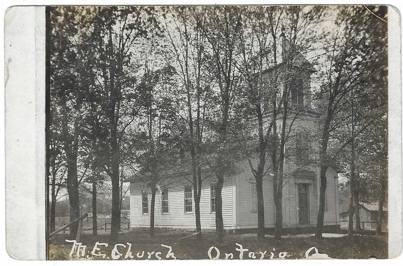 Ontario OH Ohio RPPC Postcard M.E. Church