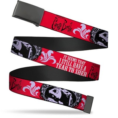 Adjustable Belt, Clamp Buckle, Cut-to-Fit, Corpse Bride Emily Tear T (US IMPORT)