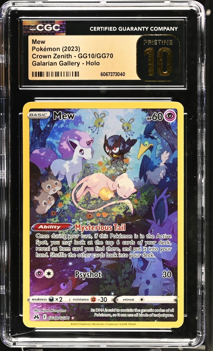 Pokemon Mew Crown Zenith GG10/GG70 CGC 10 Pristine | eBay