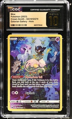 Pokemon Mew Crown Zenith GG10/GG70 CGC 10 Pristine | eBay