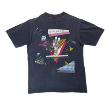 OP Ocean Pacific Vintage 1980s Black Faded Graphic T Shirt Mens Size Medium M