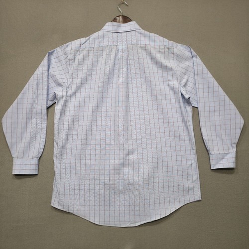 Brooks Brothers Men's Blue Check Long Sleeve Non-Iron Dress Shirt Size 16.5-34 - Picture 4 of 6