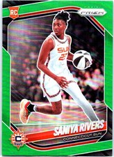 2025 Panini Prizm WNBA #131 Saniya Rivers Green Prizms