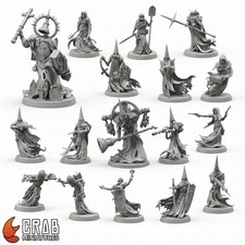 Wraith Pilgrims-17 Minis-Grimdark Crusade Compatible-Designed by CrabMiniatures