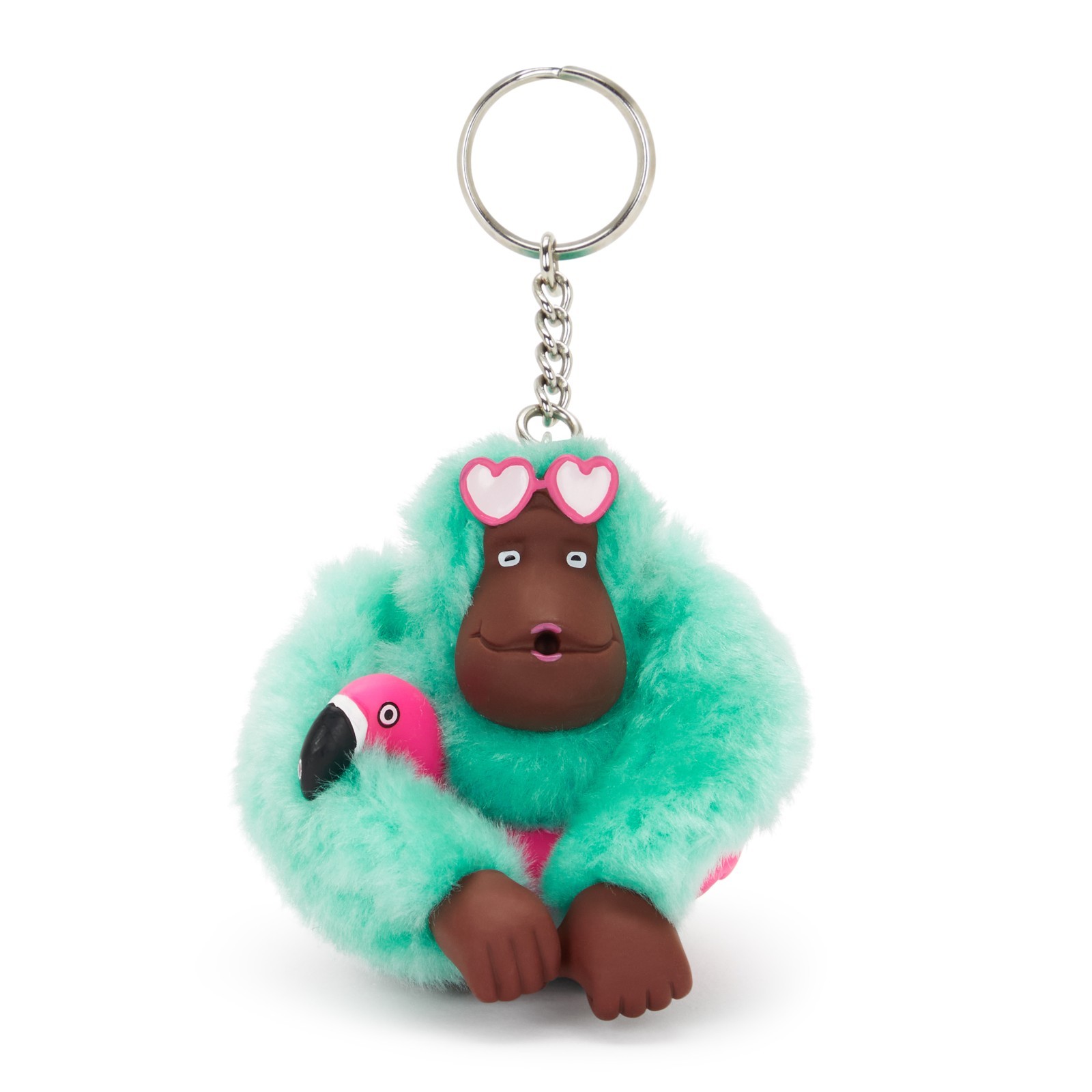 Kipling BEACH FUN MONKEY Keychain - Swim Blue RRP £24