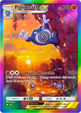 Pokemon Pocket TCG Card 2 Star Art Rainbow Poliwrath EX Secluded Springs DIGITAL