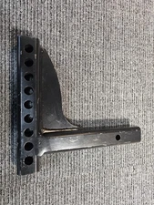 Heavy Duty Adjustable Hitch L-Shank,12" X 13.5" Steel Powder Coated 9 Holes