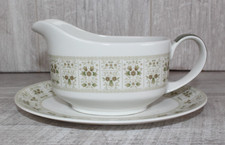 Vintage Royal Doulton Fine Bone China Samarra Sauciere & Untertasse