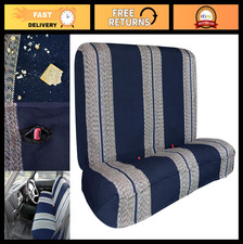 Full Size Truck Bench Seat Cover - Heavy-duty Woven Fabric Blue Universal Fit Full Size Truck Bench Seat Cover - Heavy-duty Woven Fabric Blue Universal Fit