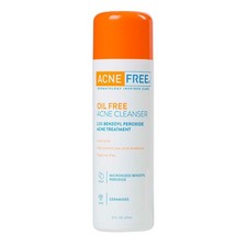 AcneFree Acne Free Oil-Free Cleanser Benzoyl Peroxide 2.5 with Glycolic 8 Fl OZ