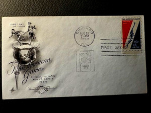 FDC, 3rd Pan American Games,  Airmail 1959 ArtCraft cachet