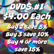 DVDS #1 - Comedy • Action • Animation • Horror • Drama • You Choose