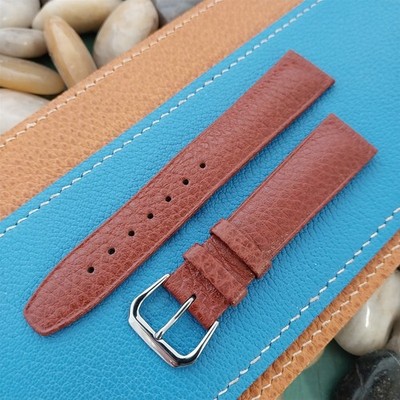 18mm Hirsch Arizona Tapered Brown Leather 18/16 Unused NOS Vintage Watch Band