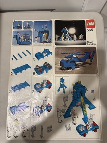 Old Lego Space Set #565 Moon Landing and #6890 Cosmic Cruisers Instructions