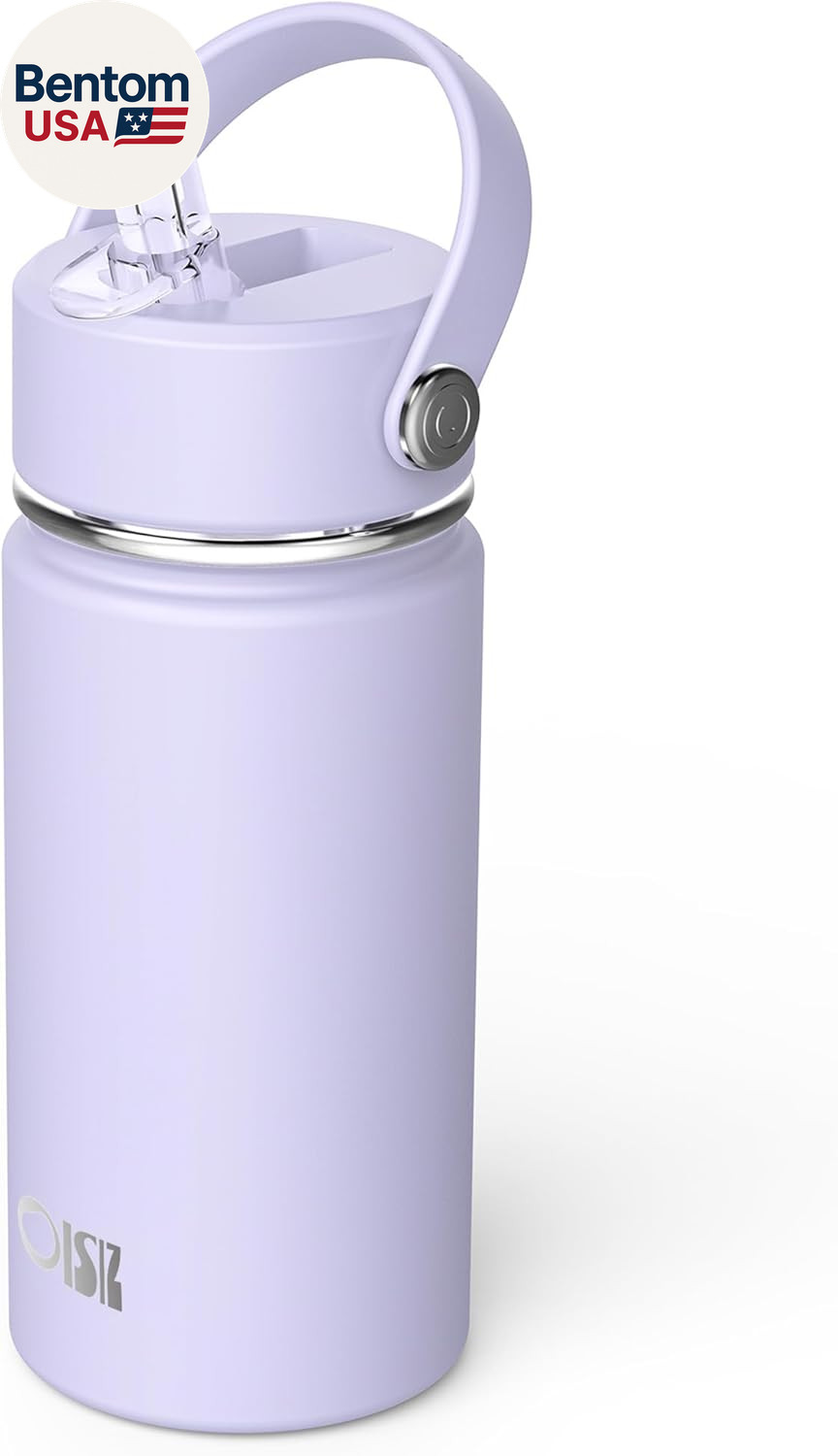 Kids Water Bottle with Straw Lid 14Oz, Vacuum Insulated 316 