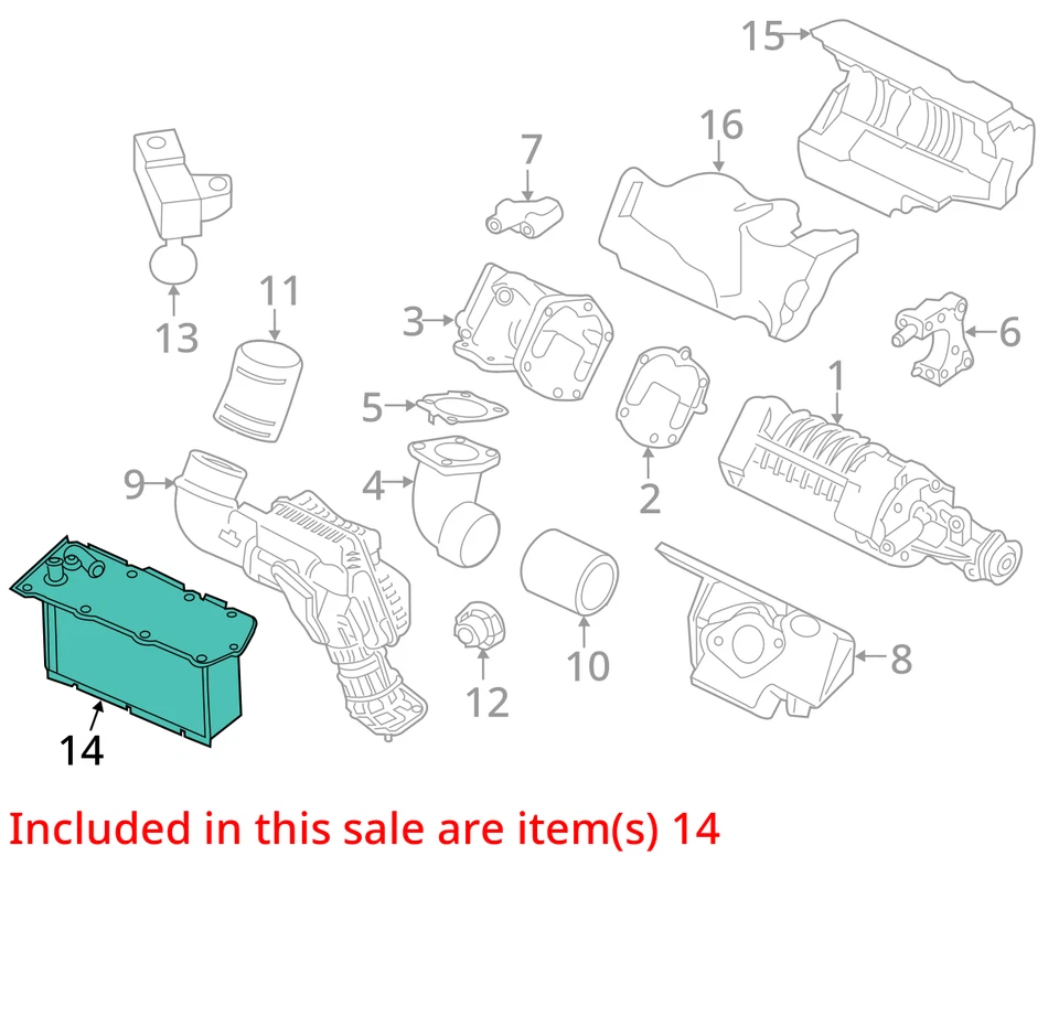 Nissan Pathfinder 2014 2015 intercooler 125 k OEM Foto 4 de 4